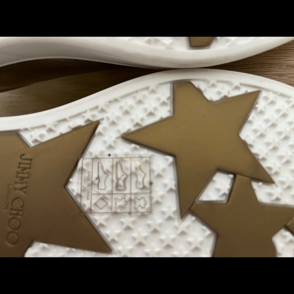 Jimmy Choo running shoes, size 35.5. These are gold in colour. - Picture 5 of 11